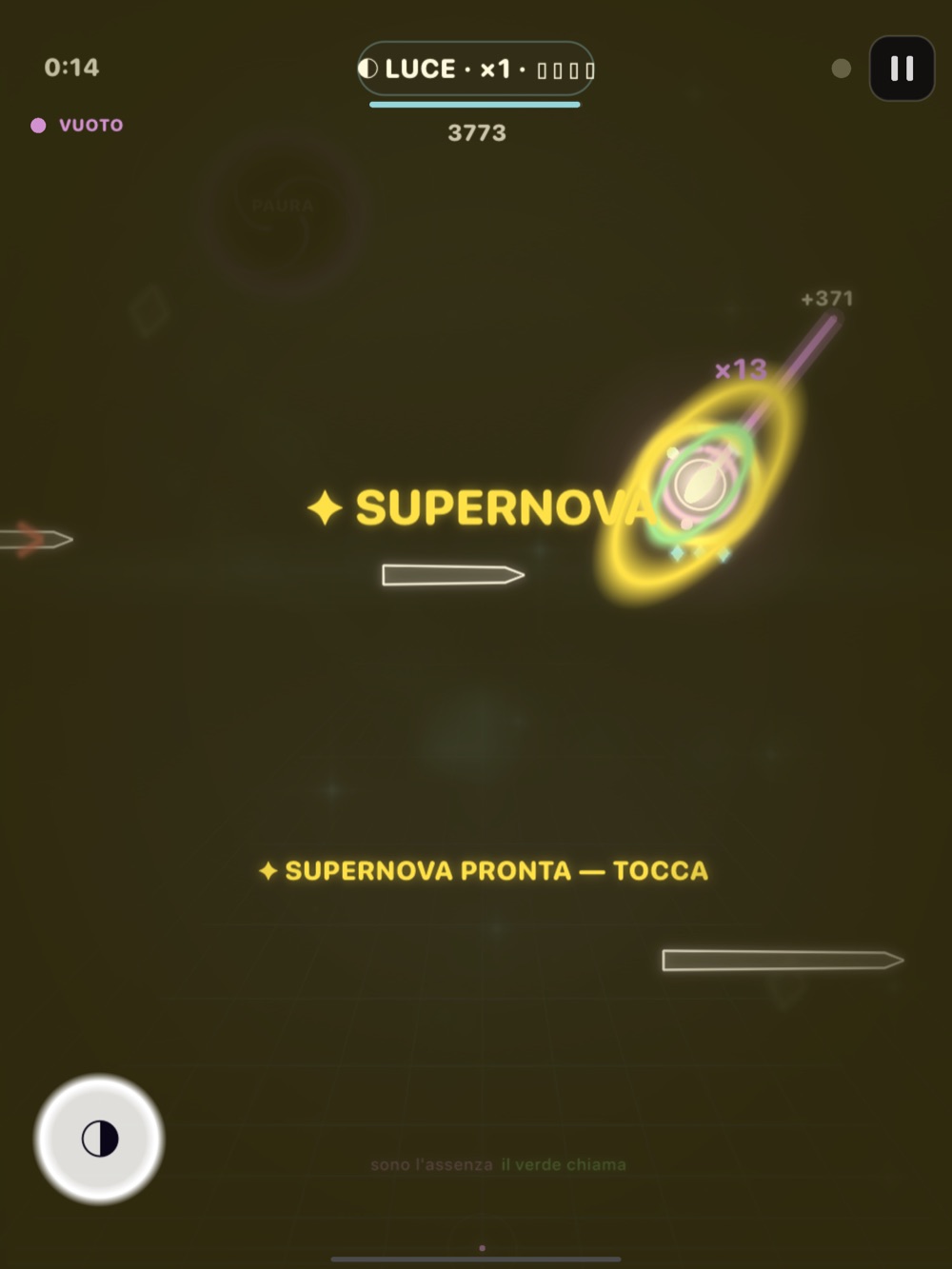 30 Days screenshot: Supernova. One tap and everything explodes