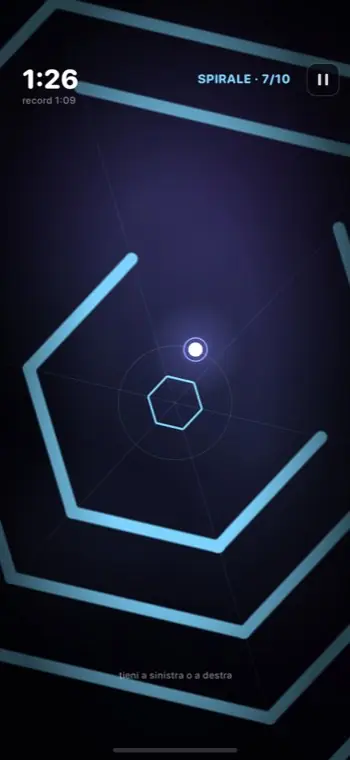 30 Days screenshot: Orbit. Turn left or right
